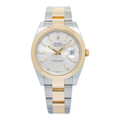 Rolex DateJust 126303 18K Yellow Two-Tone Oyster Silver Index Dial Watch 41mm