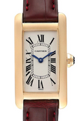 Cartier Tank Americaine W2601556 2016 Card 18k YG Quartz Ladies Watch 19mm