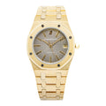 Audemars Piguet Royal Oak 4100BA 1970's Complete 18k Grey Dial Auto Watch 36mm