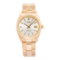 Rolex Date 1503 Automatic Rose Gold Oyster Silver Dial Unisex Watch 34mm