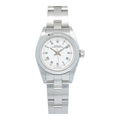 Rolex Oyster Perpetual 76080 Automatic SS White dial Ladies watch 24mm