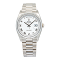 Rolex Day-Date 128239 18K White Gold Auto President White Roman Dial Unisex 36mm