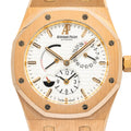 Audemars Piguet Royal Oak Dual Time 26120OR Auto 18k RG White Dial Men's 39mm