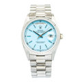 Rolex Day-Date 18039 Auto 18k White Gold Turquoise Stella Dial Men's Watch 36mm