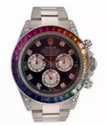 Rolex Cosmograph Daytona Rainbow 116520 Aftermarket Diamond&Ruby Auto Men's 40mm