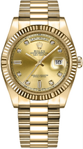 Rolex Day-Date President 218238 Automatic 18k YG Champagne Dial Men's Watch 41mm