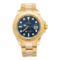 Rolex Yacht-Master 16628 2011 Card Automatic 18k YG Blue Dial Men's Watch 40mm