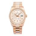 Rolex Day-Date 118235 MINT President Factory Diamond Dial Fat Buckle Watch 36mm