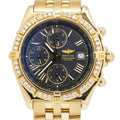 Breitling Crosswind K13055 W/Box Factory Diamond 18K Black Dial Auto Men's 44mm