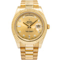 Rolex Day-Date President 218238 Automatic 18k YG Champagne Dial Men's Watch 41mm