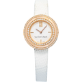 Van Cleef & Arpels Charms 2575164 Quartz DIamond RG White Dial Women's 25mm
