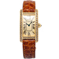 Cartier Tank Americaine 2482 WB706431 Factory Diamond Quartz 18k YG Women's 19mm