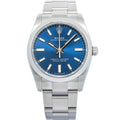 Rolex Oyster Perpetual 124200 Stainless Steel Blue Dial Auto Unisex Watch 34mm