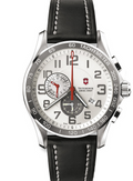 Victorinox Swiss Army 241281 W/Box Stainless Silver Dial Quartz Men's Watch 45mm