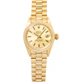 Rolex Datejust 6917 18k Yellow Gold President Champagne Dial Auto Watch 26mm
