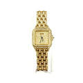 Cartier Panthere Aftermarket Diamond Setting 18k YG Quartz Women's Watch 27mm
