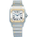 Cartier Santos W20058C4 Automatic 18k Two Tone Silver Dial Men's Watch 29mm