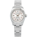 Rolex Oyster Perpetual 176234 18k White Gold Silver Pink Dial Auto Women's 26mm