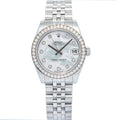 Rolex DateJust 178384 2014 Box/Card Diamond MOP Dial WG Bezel Women's Watch 31mm