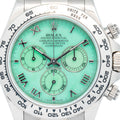 Rolex Daytona 116519 Beach Auto 18k White Gold Green Dial 2009 Paper Men's 40mm
