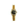 Rolex Datejust 69178 18k YG President Aftermarket Diamond Auto Ladies Watch 26mm