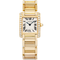 Cartier Tank Francaise W50002N2 18k YG Factory Diamond Bezel Quartz Watch 20mm