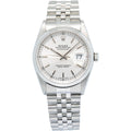 Rolex Datejust 16200 w/Service Paper SS Silver Dial Automatic Unisex Watch 36mm