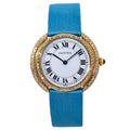 Cartier Vendome Large Diamond Bazel White Roman Dial Lady's Watch 33mm