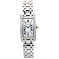 Cartier Tank Americaine 1713 / WB7018L1 W-Gold Factory Diamond Bazel Watch 19mm