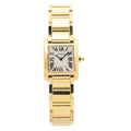 Cartier Tank Franaise 2385 W50002N2 18k Quartz Ladies Watch White Dial 20x25MM