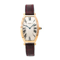 Cartier Tonneau 2458B Prive Paris 18k Rose Manual Watch Ivory Dial 26x46mm