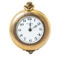 Waltham 7018346 Vintage Pocket Watch Gold Plated White Dial 31mm AS-IS