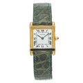 Cartier Tank Chinoise 8105 Yellow Gold 1987 Box & Papers Quartz Watch 23x30mm