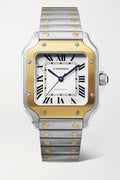 Cartier Santos W2SA0016 4075 BRAND NEW 2023 March 18k Gold Watch 35mm Complete