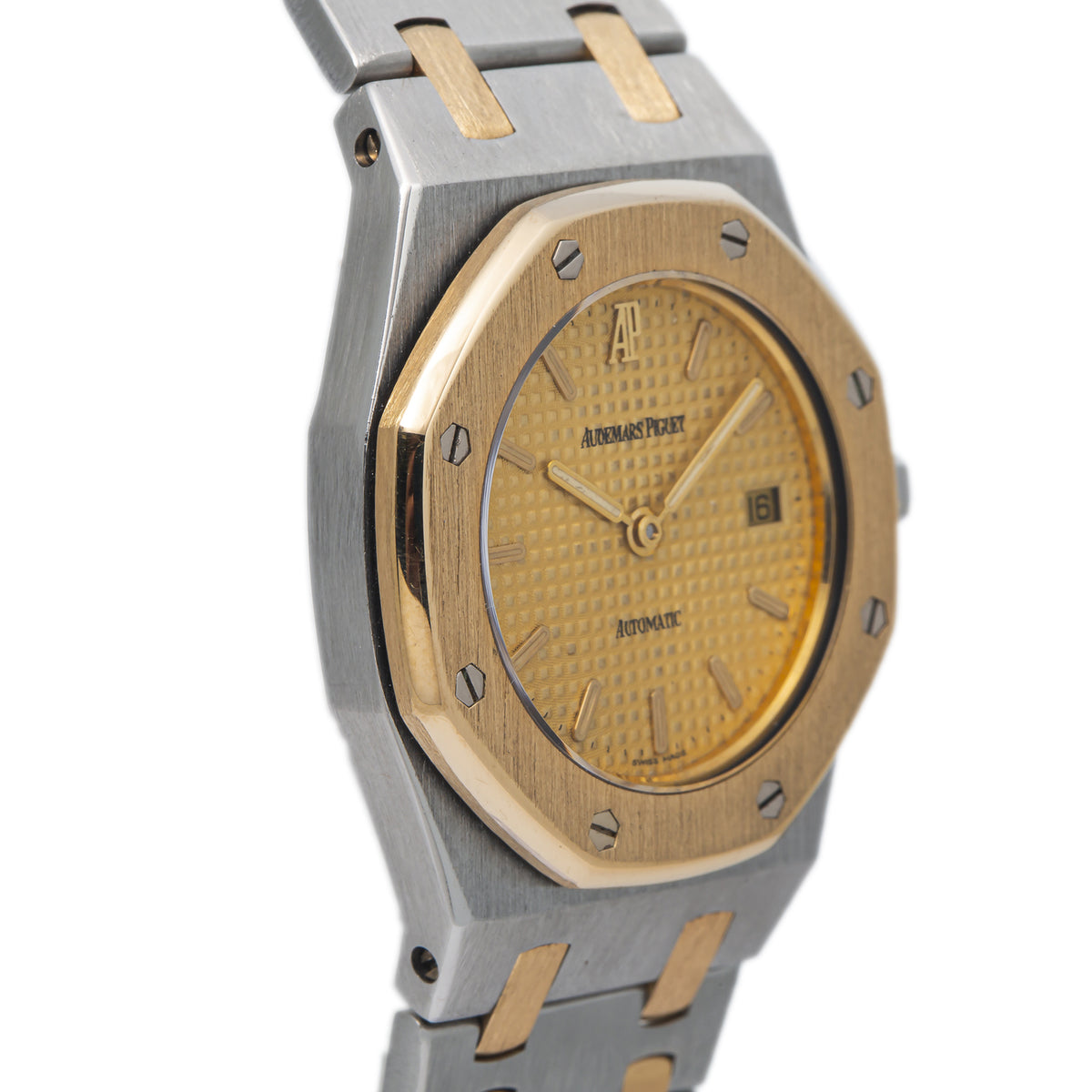 Audemars Piguet Royal Oak 14470SA MINT 18k Yellow Gold Date Automatic Watch 30mm