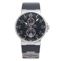 Ulysse Nardin Maxi Marine Chronometer 263-66 Steel Black Dial Auto Watch 41mm