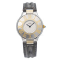 Cartier Must De 21 125000P Two-Tone Original Strap Quartz Ladies Watch 28mm