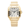 Cartier Santos WGSA0029 4070 Large 18k Yellow Gold Date Automatic Watch 40mm