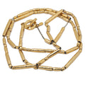 Christian Dior Necklace VINTAGE Gold Plated Hammer 51 inches long