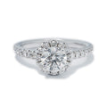 Engagement Ring 14k Gold 27 Natural Diamonds Total 1.46CT Size 7 GSI Certified