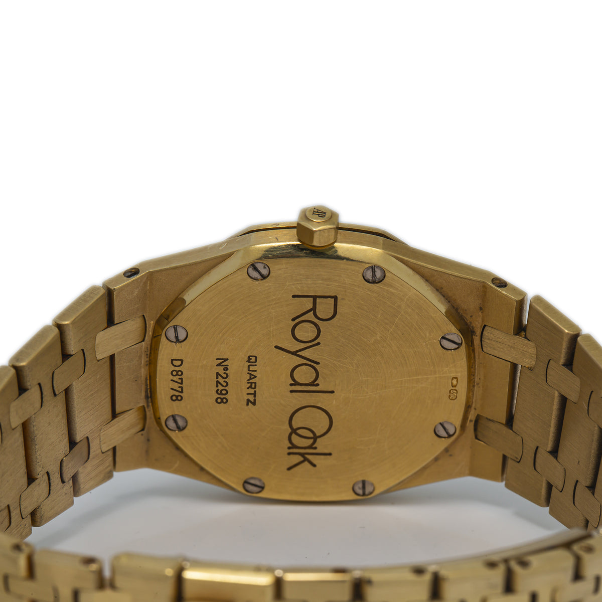 Audemars Piguet Royal Oak 56175BA 18k Yellow Gold Cream Dial Quartz Watch 33mm
