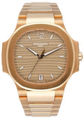 Patek Philippe Nautilus 7118/112 NEW DEC 2023 18k RG Champagne Dial Watch 35mm