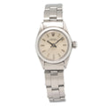 Rolex Oyster Perpetual 6623 SS Oyster Revit Silver Dial Ladies Watch 24mm