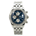 Breitling Galactic Chronograph II A13364 Blue Dial 1.20 ct Diamond Bezel 43MM