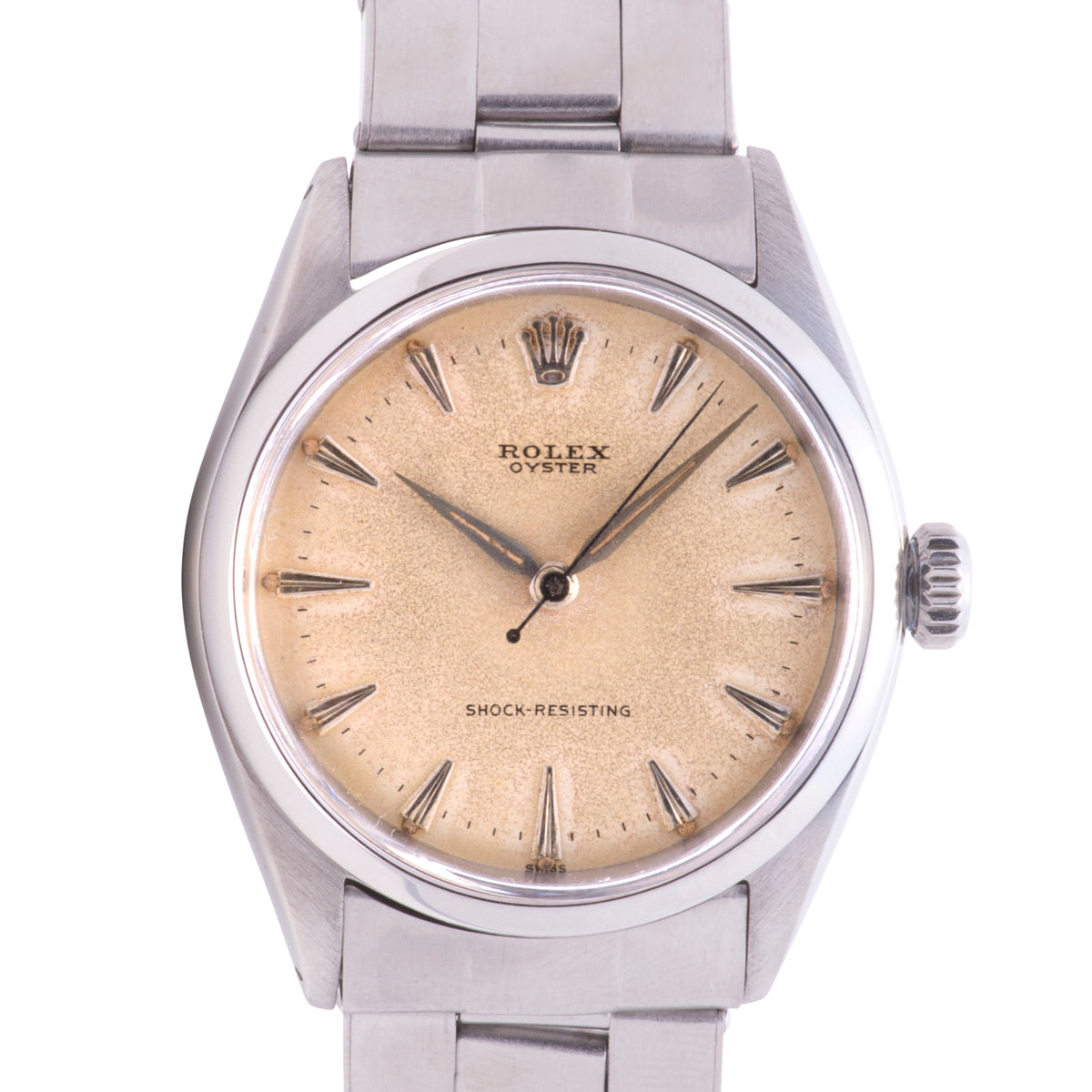 Rolex Oyster Perpetual 6480 Off White Dial Mens Watch 34mm