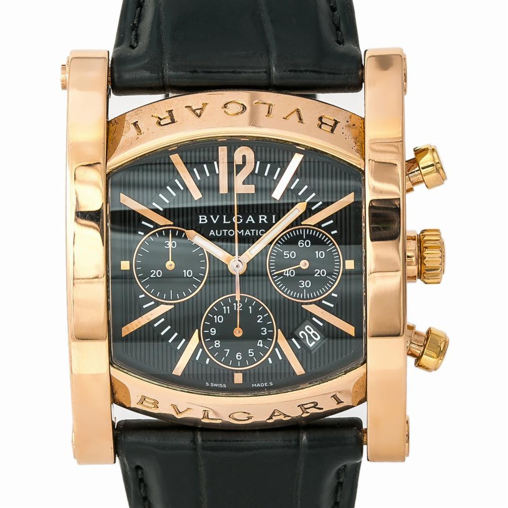 Bvlgari Assioma AAP48GCH 18K Rose Gold Limited Edition Automatic Mens 38x48mm