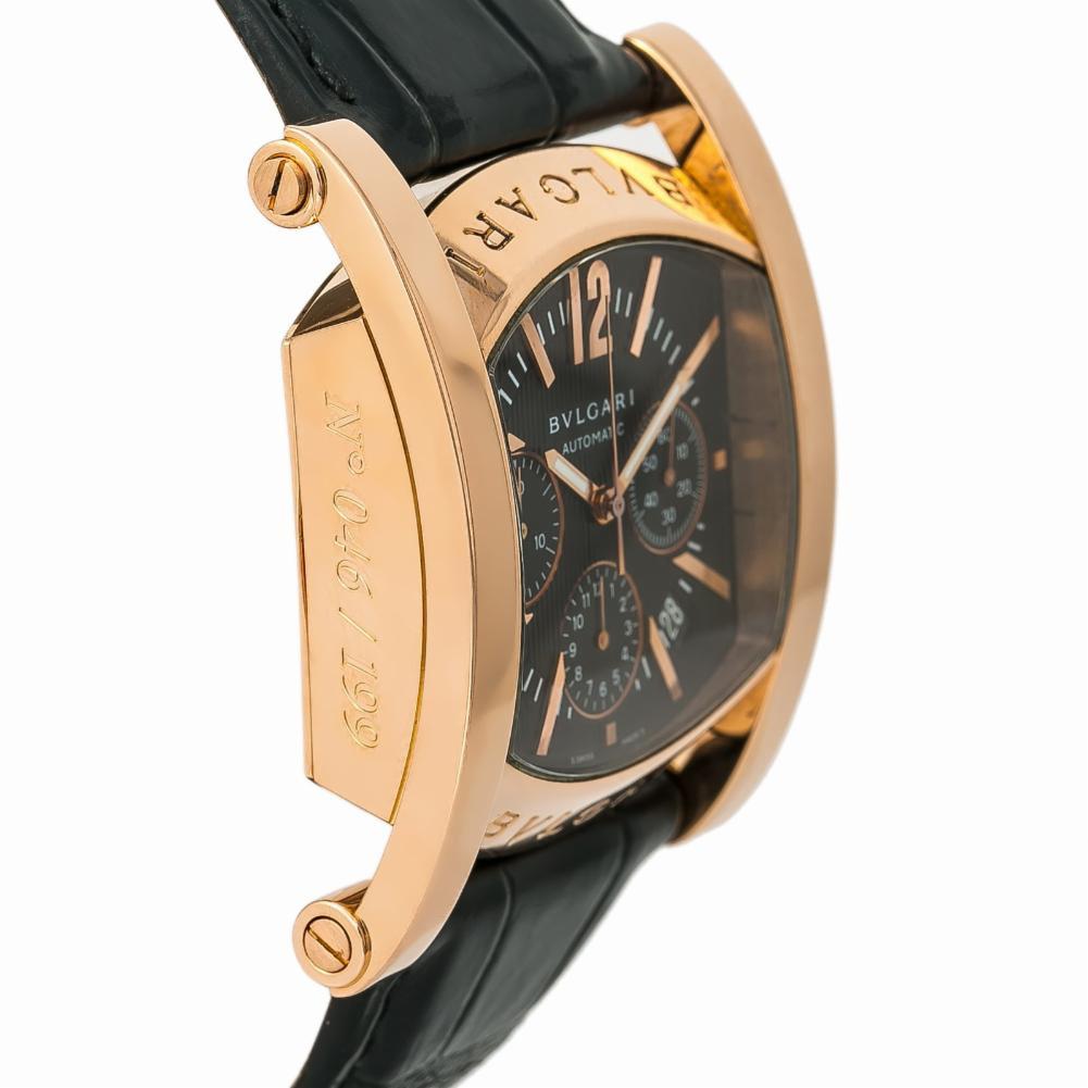 Bvlgari Assioma AAP48GCH 18K Rose Gold Limited Edition Automatic Mens 38x48mm