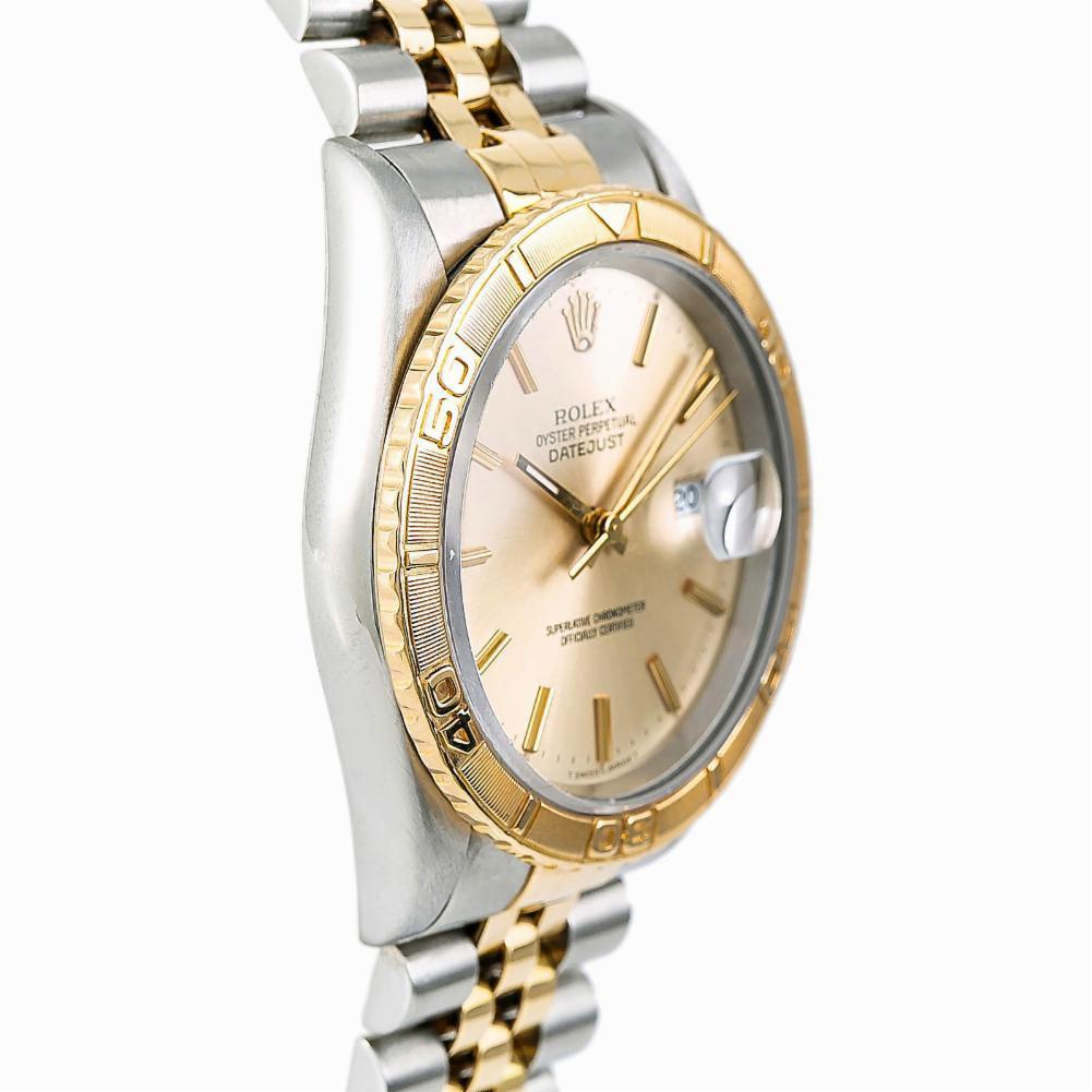 Rolex Datejust 16263  Two Tone 18K Yellow Gold Automatic Men's Watch 36MM