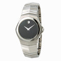 Movado Faceto 84G11895 Quartz Stainless Steel Black Dial Mens Watch 36mm