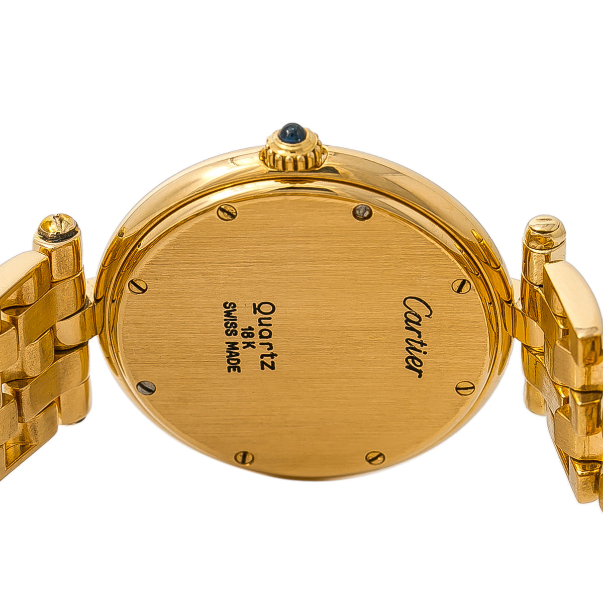 Cartier Panthere Vendome 883964 Womens Quartz Watch 18K Yellow Gold 30mm